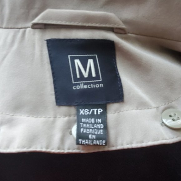 M Collection Trench Coat Size XS - Picture 9 of 10
